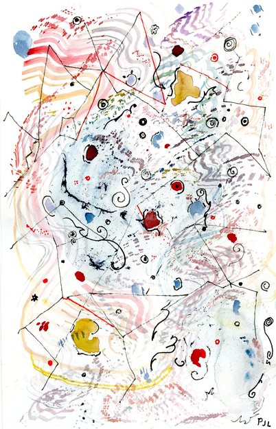   Gallery 2: Paintings  #16 - 30: 2017 watercolor and marker with pen and ink