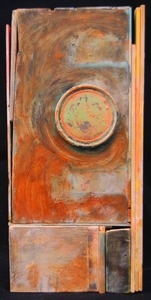 Pete Seligman Constructions Oil and metal on wood