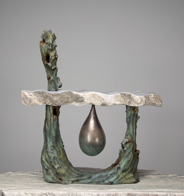 Rebecca Johnson  bronze bronze, marble