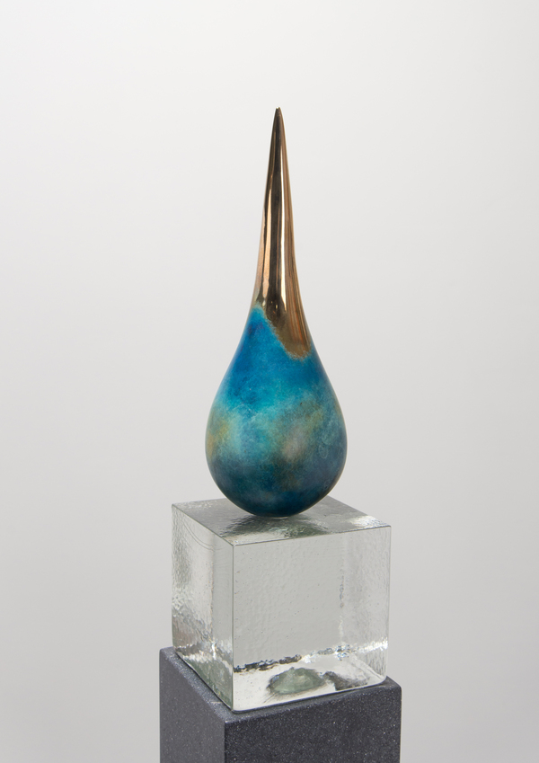 Rebecca Johnson  NEW BRONZES Rain Collection Ice melt bronze, glass