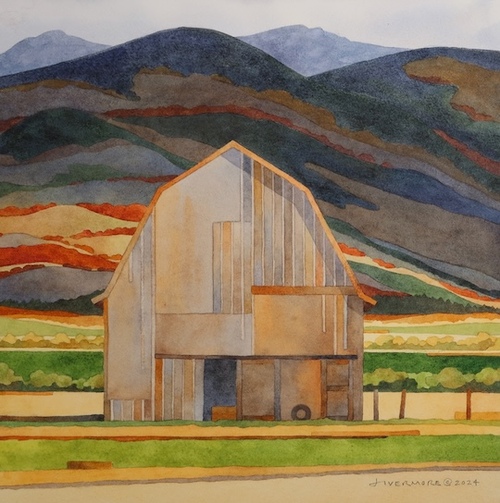 Rebecca Livermore | Paintings Barns & Rural Buildings watercolor on paper