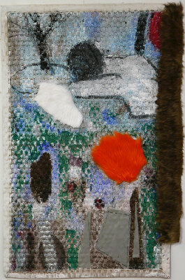 ROBERT SOLOMON Landscapes A jute rug, felt, acrylic 