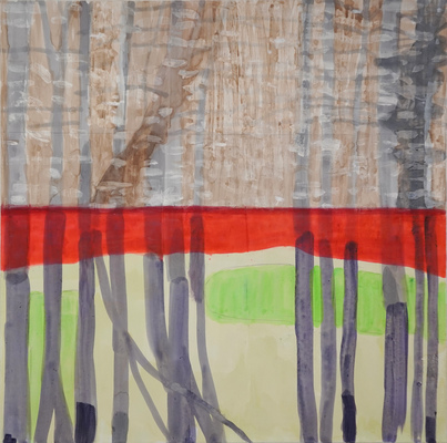 ROBERT SOLOMON Landscapes A acrylic, walnut ink on canvas
