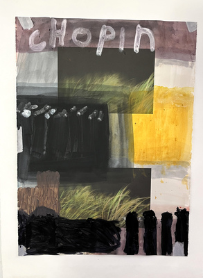 ROBERT SOLOMON  works on paper 2025 acrylic on inkjet on paper