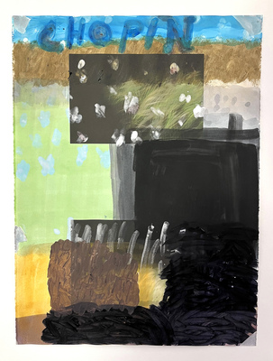 ROBERT SOLOMON  works on paper 2025 acrylic on inkjet on paper