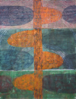 ROBERT SOLOMON  new works on paper 2025 emulsion, crayon on paper