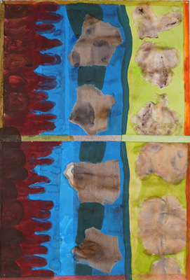 ROBERT SOLOMON  new works on paper 2025 acrylic on paper