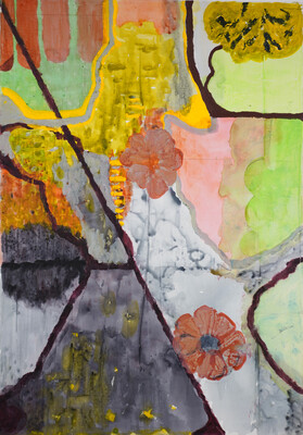 ROBERT SOLOMON NATURE b acrylic, gel on canvas