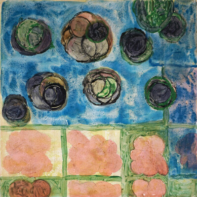 ROBERT SOLOMON  NATURE a acrylic, gel on canvas
