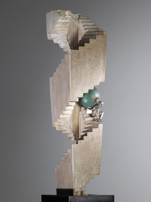  In Extremis Bronze, steel, concrete