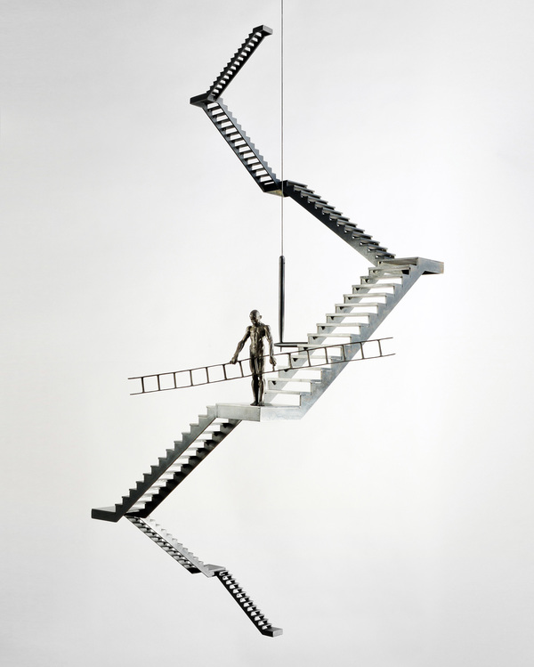  Peripheral Visions Bronze, steel, cable