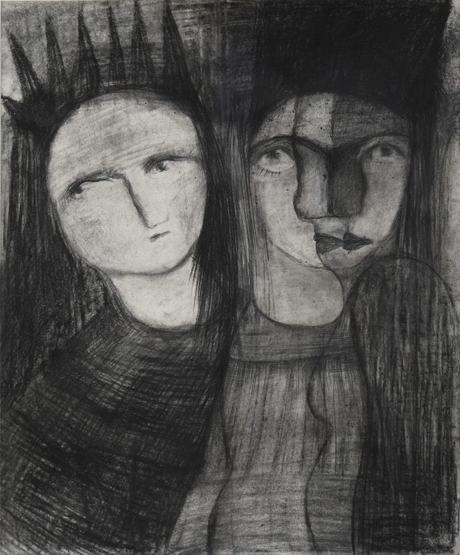  Rendezvous charcoal on paper