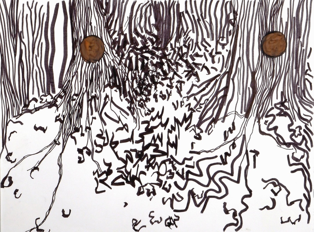 Landscapes (series) 2008-2009 watercolor and marker on paper