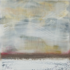 Sharon Blomquist The Art Gallery Encaustic w/mixed media and silver leaf