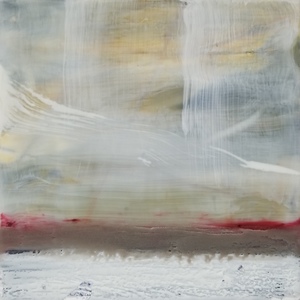 Sharon Blomquist The Art Gallery Encaustic w/mixed media and silver leaf