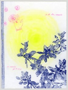 Susan Belau collaboration with Leslie Samson-Tabakin etching