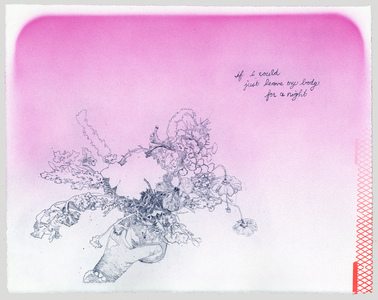 Susan Belau collaboration with Leslie Samson-Tabakin etching, screenprint and acrylic