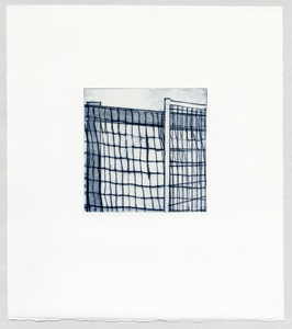 Susan Belau apportion drypoint