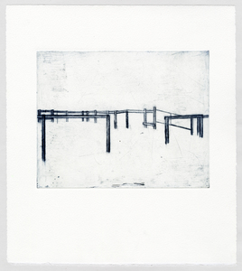 Susan Belau apportion drypoint