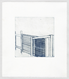 Susan Belau apportion drypoint