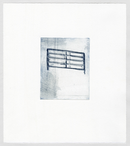 Susan Belau apportion drypoint