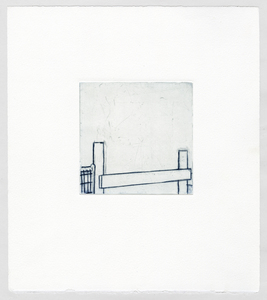 Susan Belau apportion drypoint