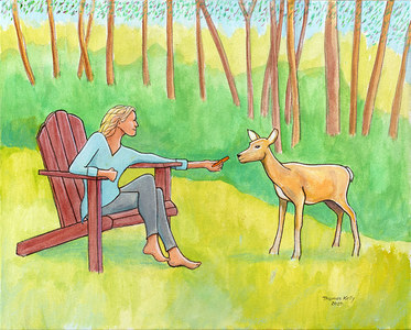 Lucia and the Deer