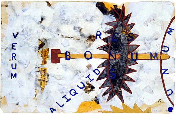 todd bartel Select Drawings Ink, shoe polish, gesso and watercolor on page from Ovid’s “Metamorphosis”