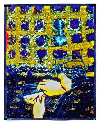 todd bartel Book of Origins 1990-91 tempera, glue wash, ink, watercolor, Plaka, on paper