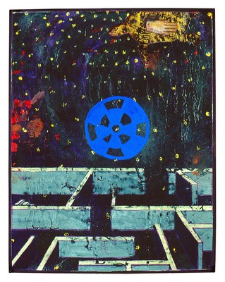 todd bartel Book of Origins 1990-91 tempera, glue wash, watercolor, Plaka, on paper