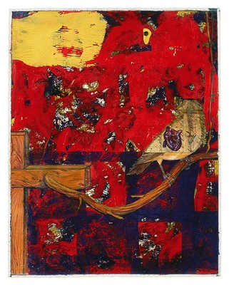 todd bartel Book of Origins 1990-91 tempera, glue wash, watercolor, Plaka, Italian document, on paper