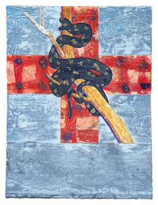 todd bartel Book of Origins 1990-91 tempera, glue wash, watercolor, Plaka, on paper