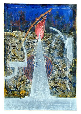 todd bartel Book of Origins 1990-91 tempera, glue wash, watercolor, Plaka, on paper