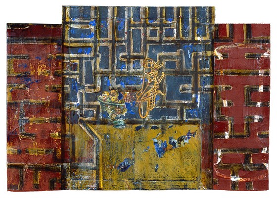 todd bartel Book of Origins 1990-91 tempera, glue wash, watercolor, Plaka, ink on paper