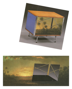 todd bartel Witness burnished interlocking collage, auction house catalog cuttings, watercolor, document repair tape