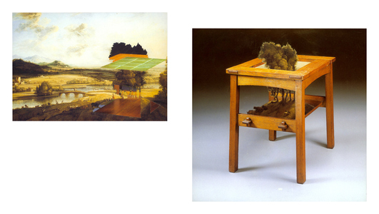 todd bartel Witness burnished interlocking collage, auction house catalog cuttings, watercolor, document repair tape