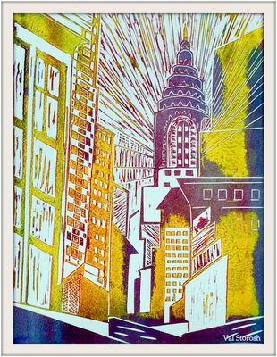 Valerie Storosh Recent Prints Color Viscosity Linoleum