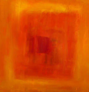  Abstract Oil on laminated aluminum