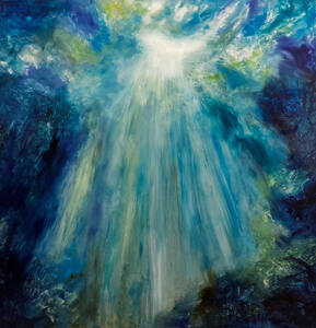  Reflections on Water oil on laminated aluminum