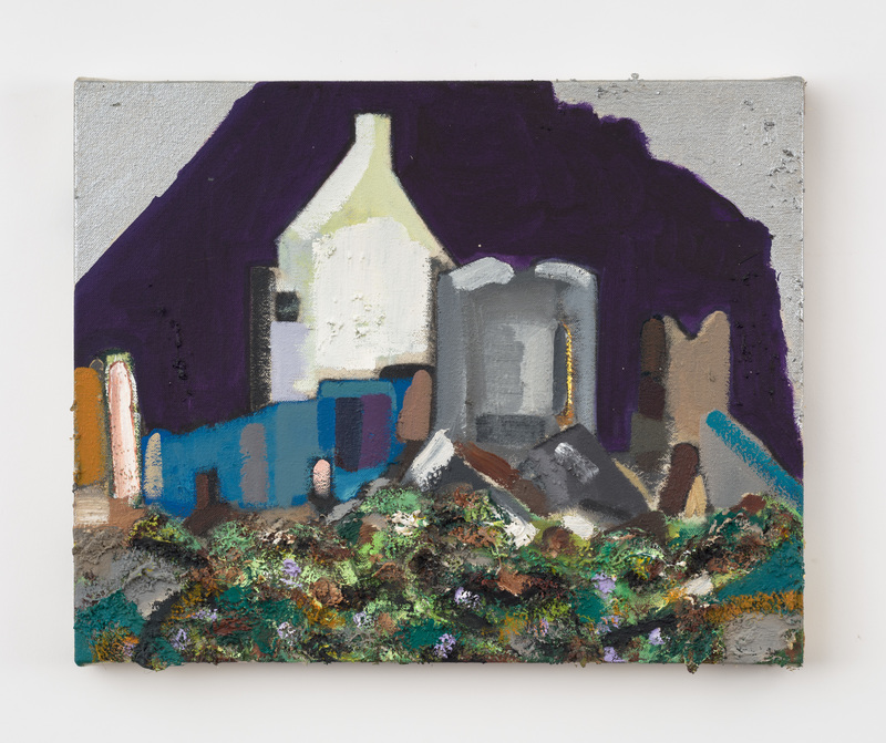 William Staples Paintings Oil, acrylic sand and saw dust on linen